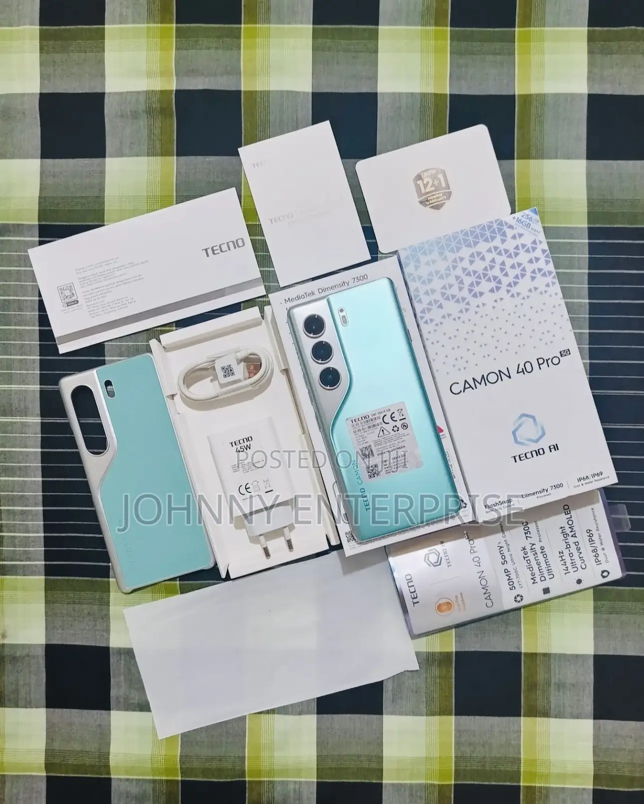 New Tecno Camon 40 Pro 5G 256 GB Green