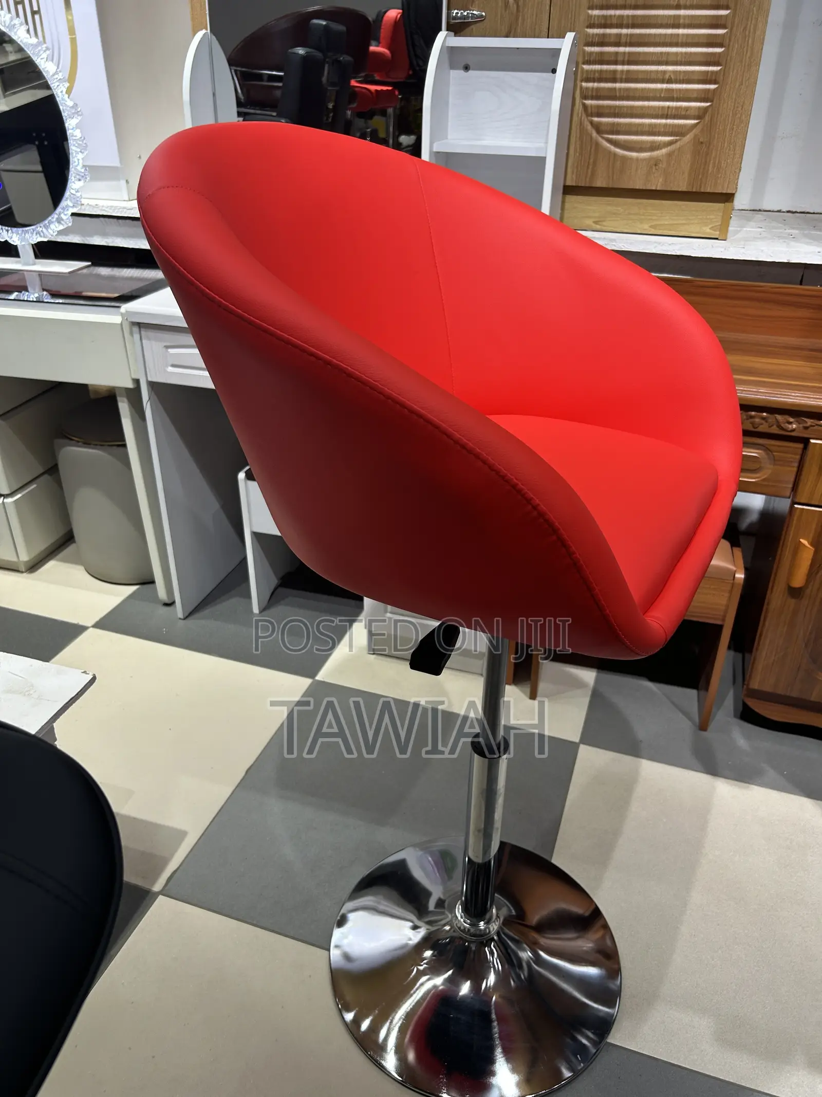 Red Salon Chair
