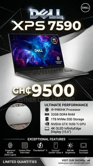 Laptop Dell 32GB Intel Core i9 SSD 1T