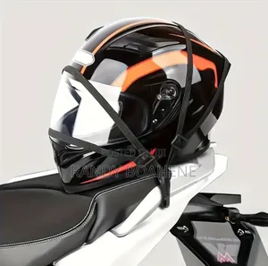 Helmet and Baggage Strap for Motorbikes