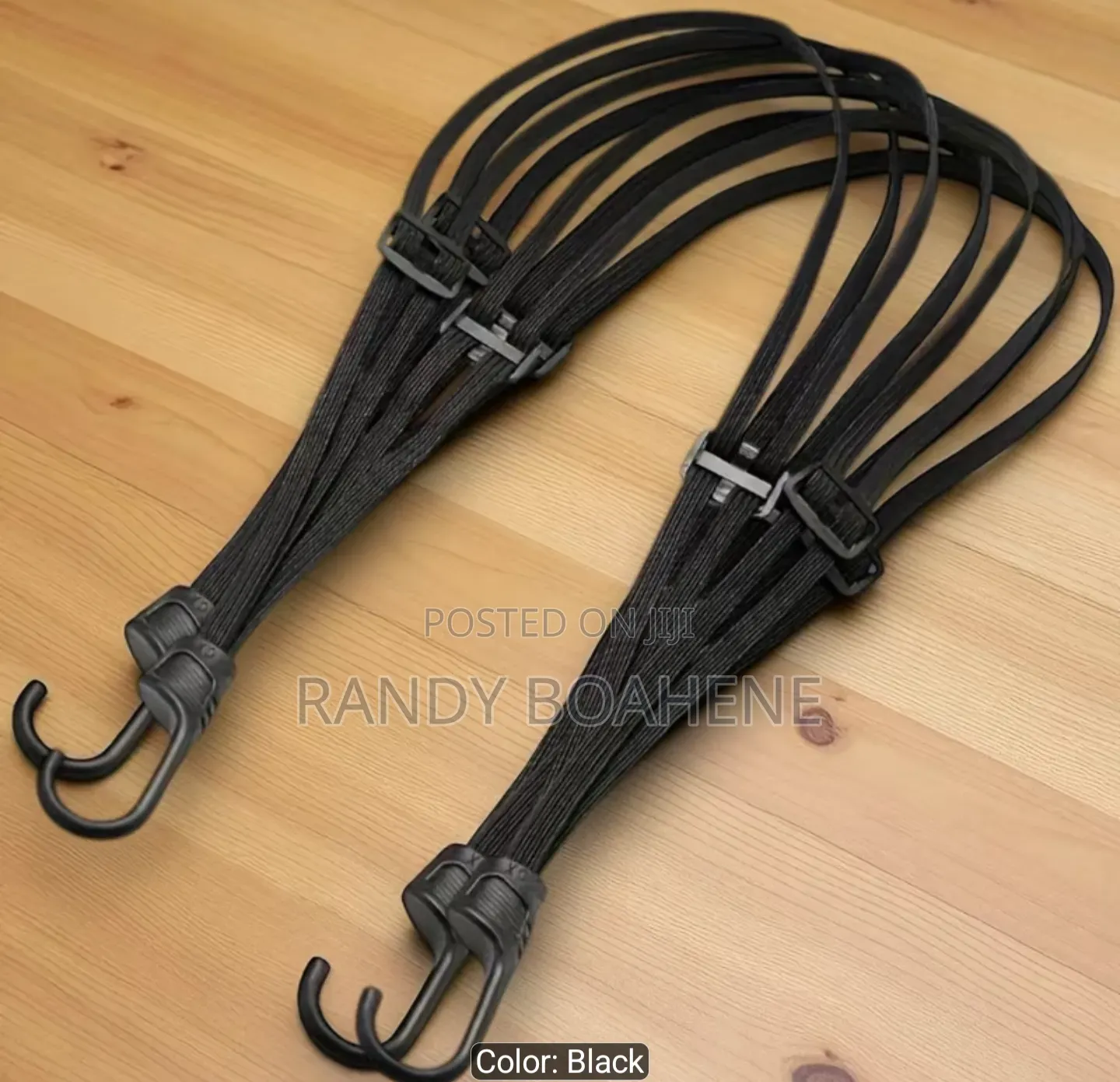 Helmet and Baggage Strap for Motorbikes