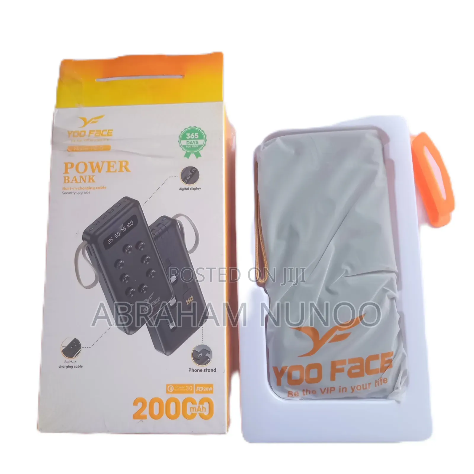 Yoo Face 20000mah Power Bank Fast Charging Portable Charger