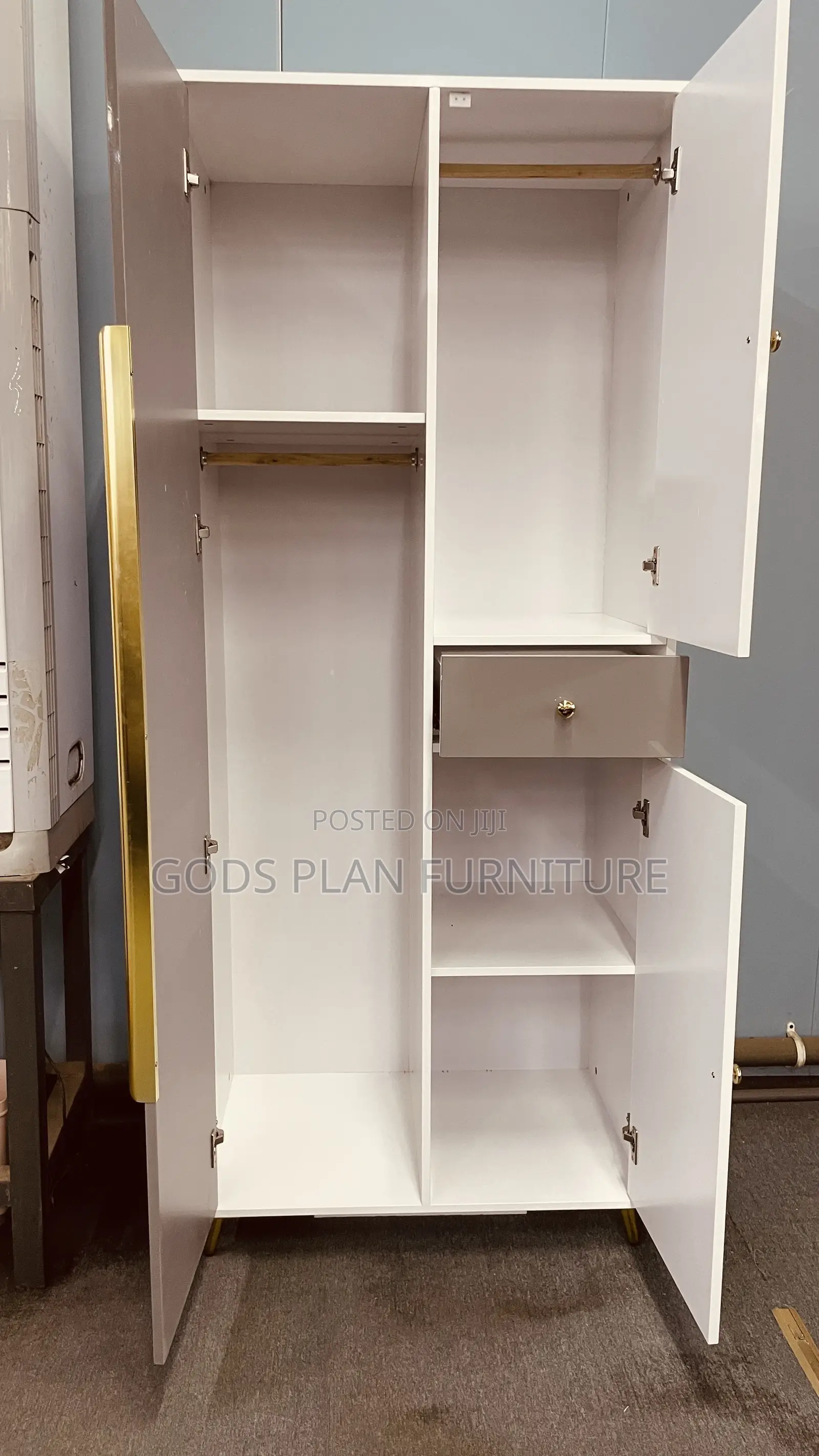 Two Doors Wooden Wardrobe