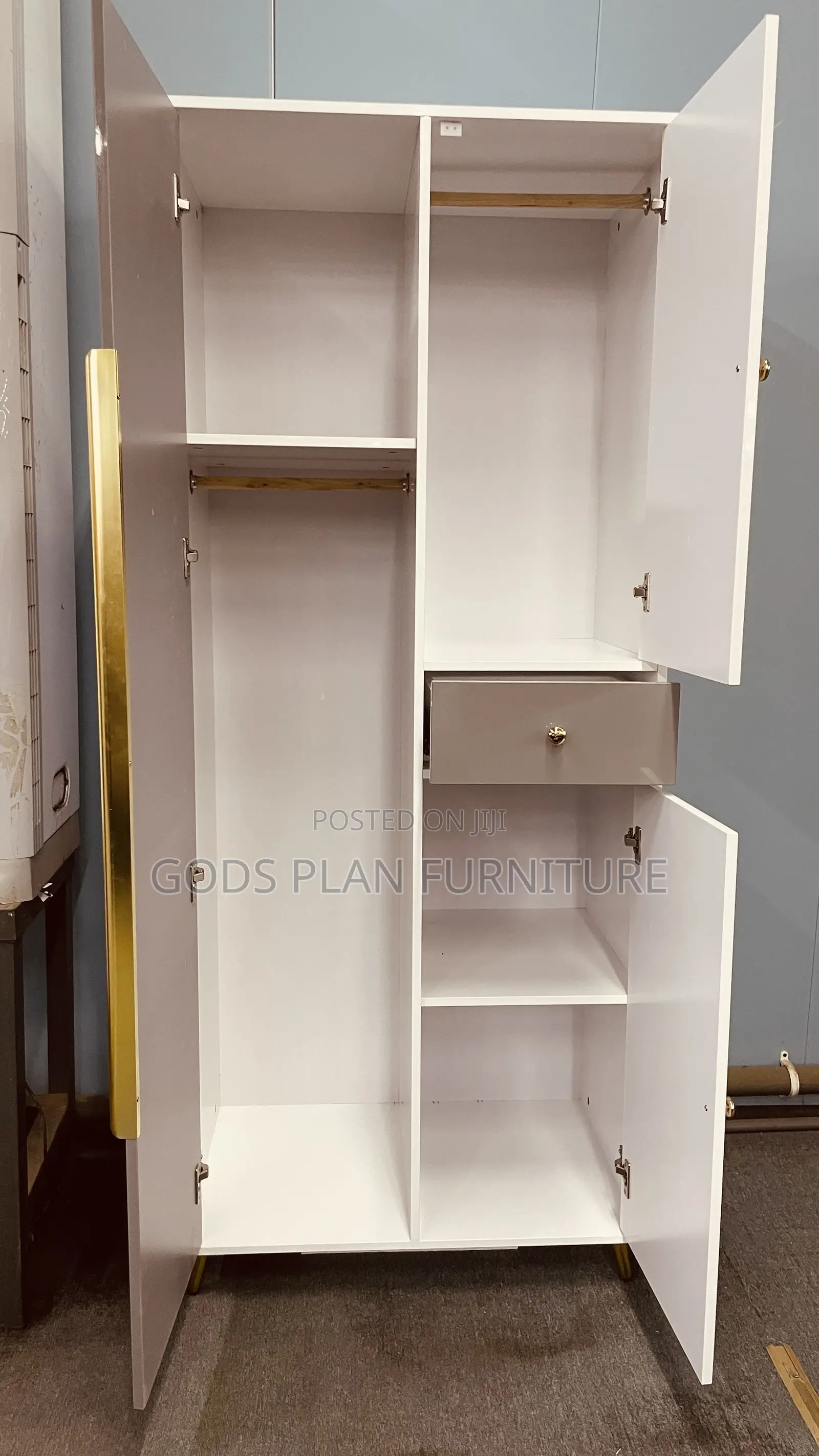 Two Doors Wooden Wardrobe