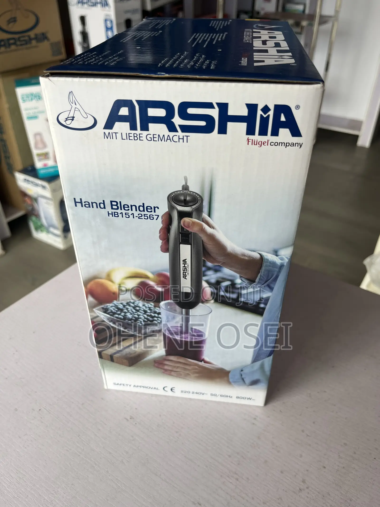 Arshia 3-in-1 Hand Blender 800w – Blender, Chopper Whisk