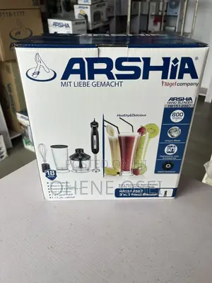 Arshia 3-in-1 Hand Blender 800w – Blender, Chopper Whisk
