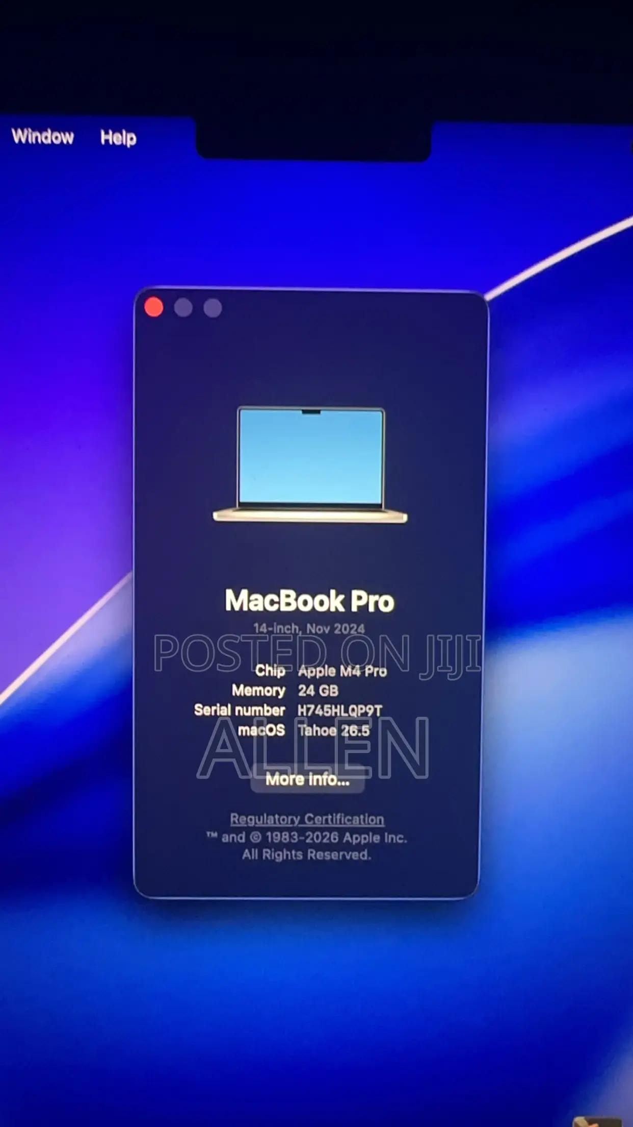 Laptop Apple MacBook Pro 2024 M4 Pro 24GB Apple M4 Pro SSD 512GB