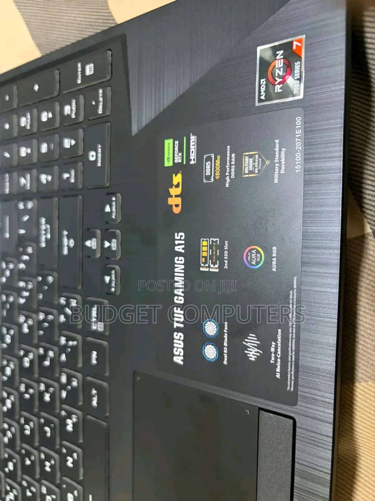 New Laptop Asus TUF Gaming A15 16GB AMD Ryzen 7 SSD 1T