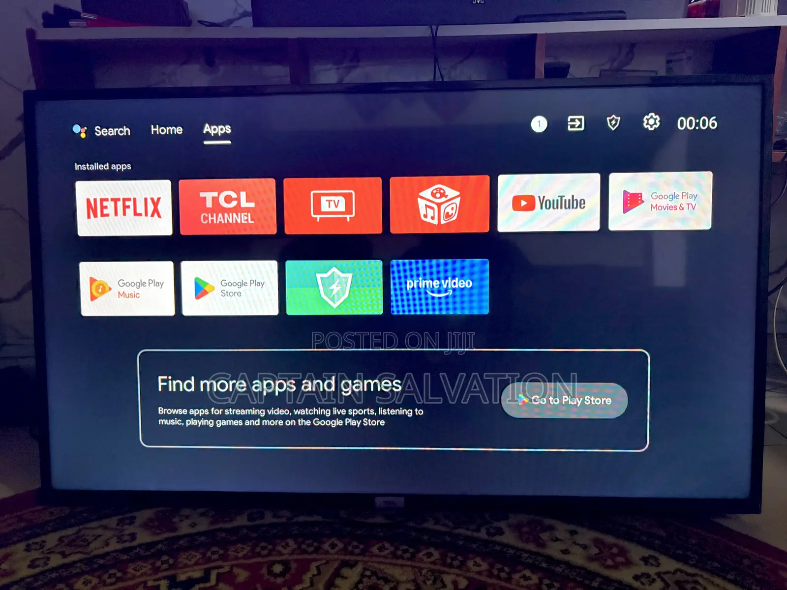 TCL Smart Android Digital Tv 50inches Uk Used