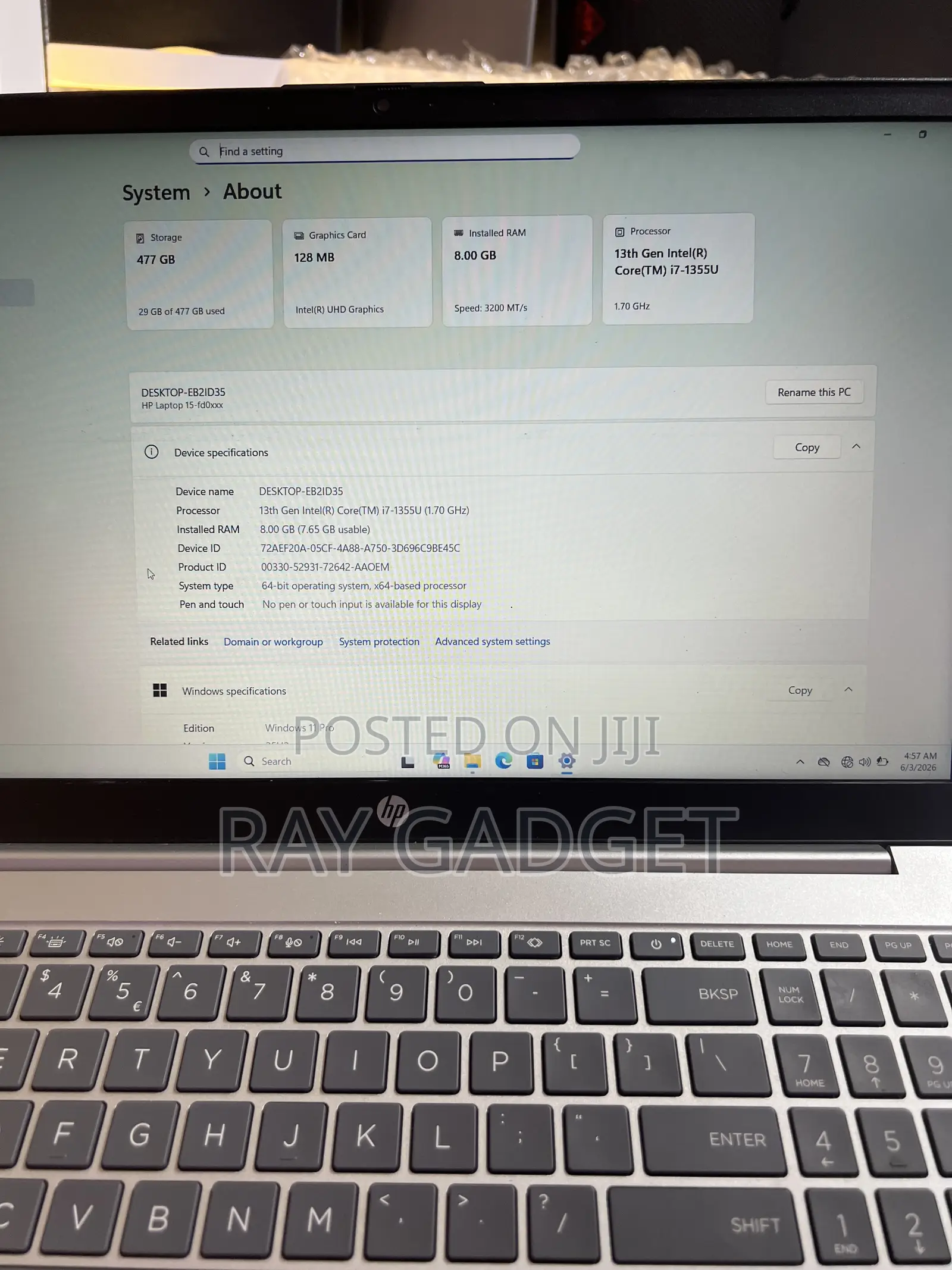 Laptop HP 15 8GB Intel Core i7 SSD 512GB