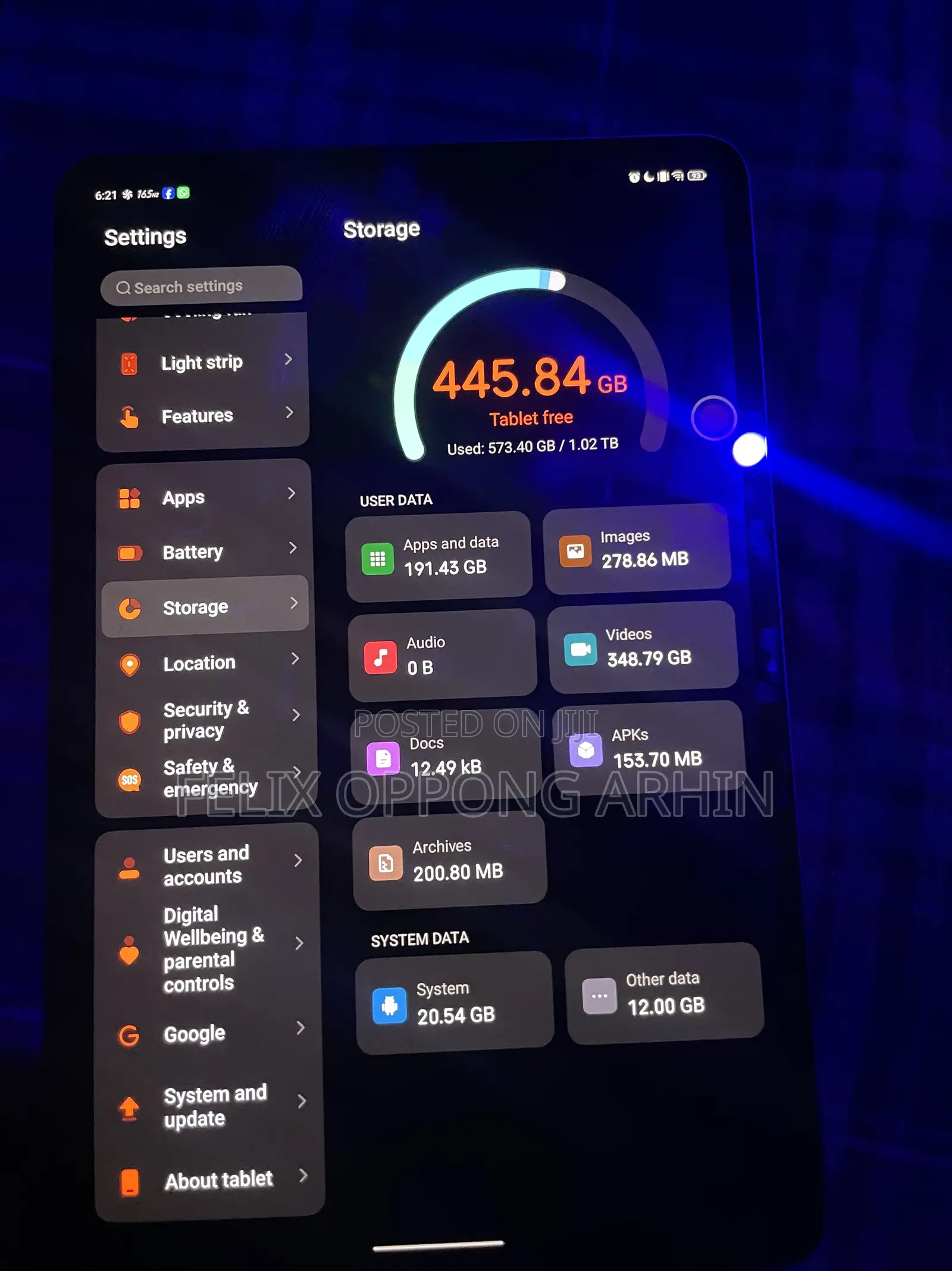 Tablet 1 TB Black