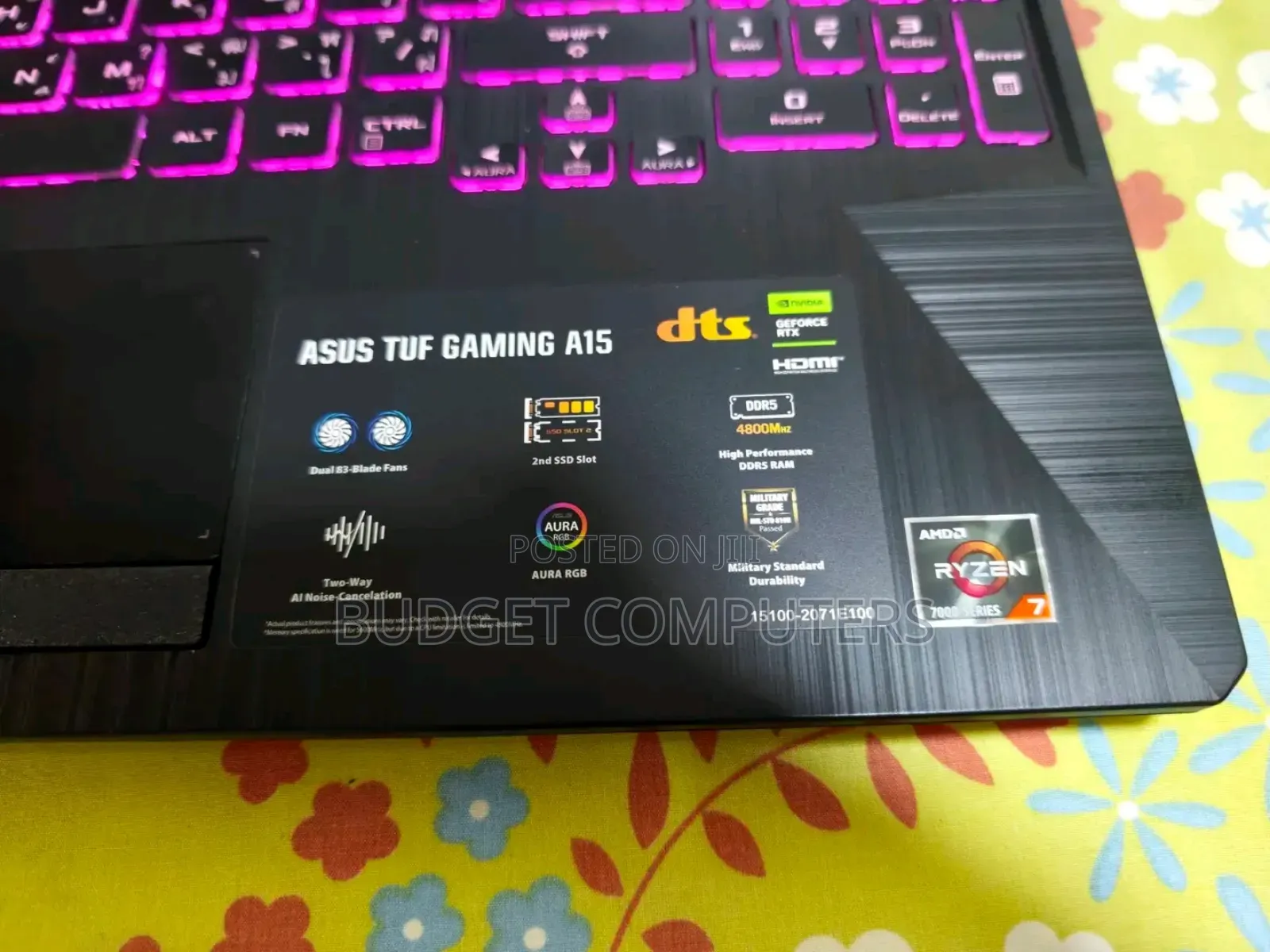 New Laptop Asus TUF Gaming A15 16GB AMD Ryzen 7 SSD 1T
