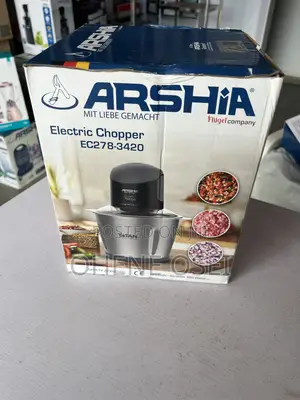 Arshia Electric Chopper 3l - Stainless Steel + Glass Jar