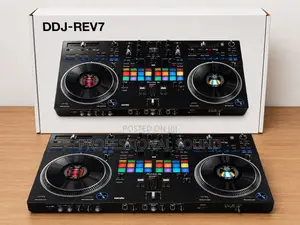 Pioneer Dj DDJ-Rev7 Controller, Featuring Motorized 7-Inch Jog Wheels.