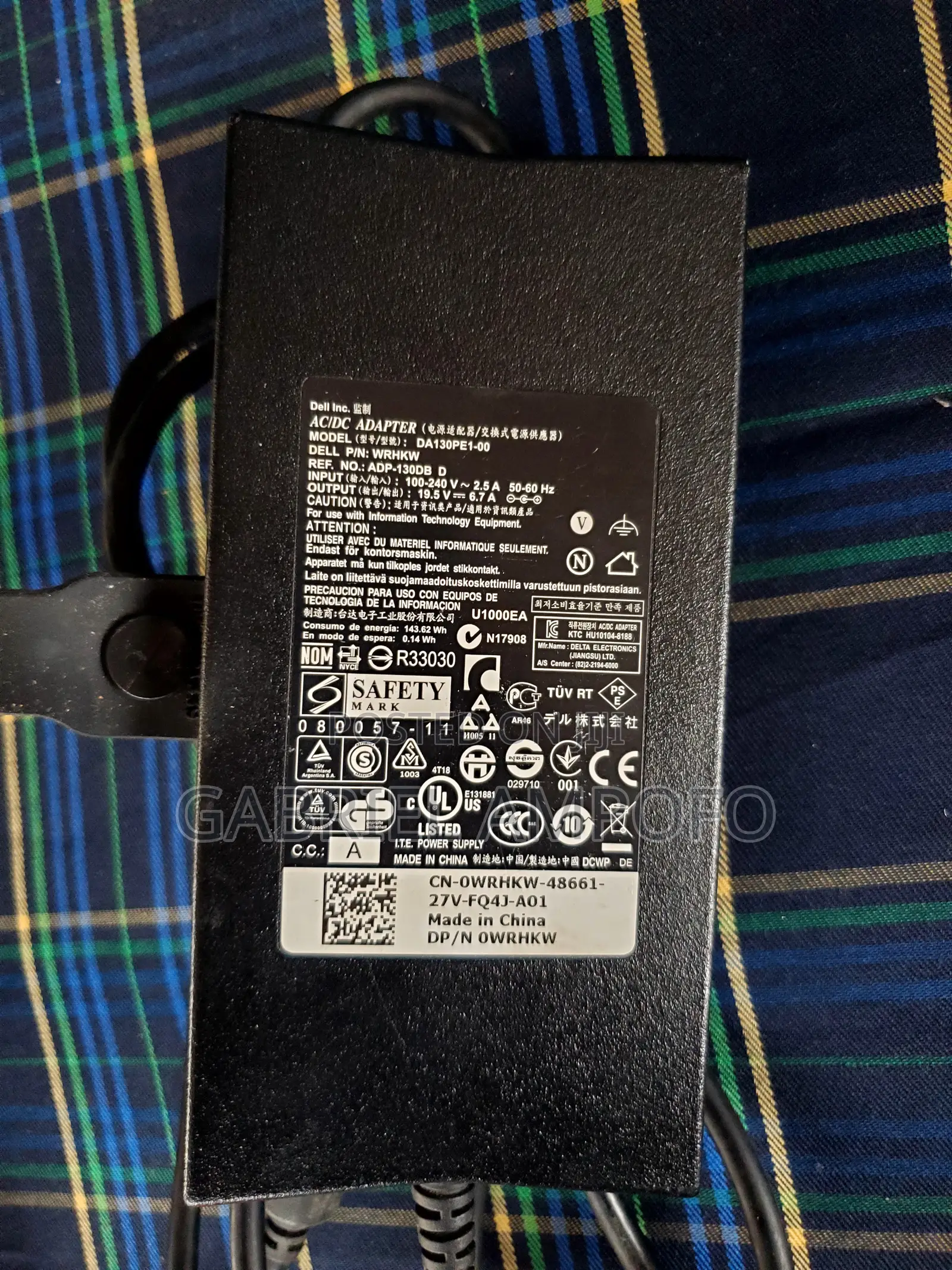 Dell Latitude Big Pin Charger Adapter