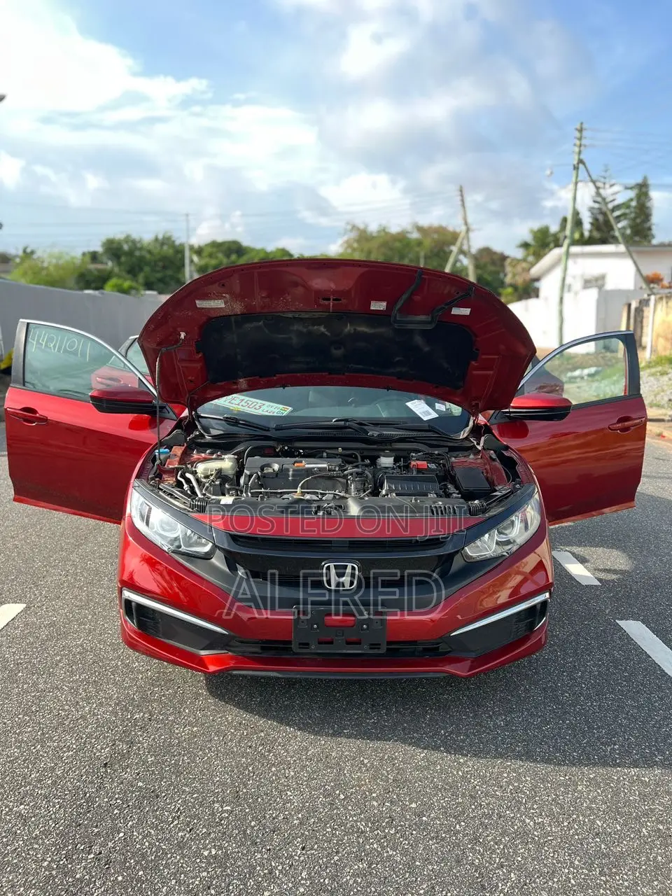 Honda Civic LX Sedan 2019 Red