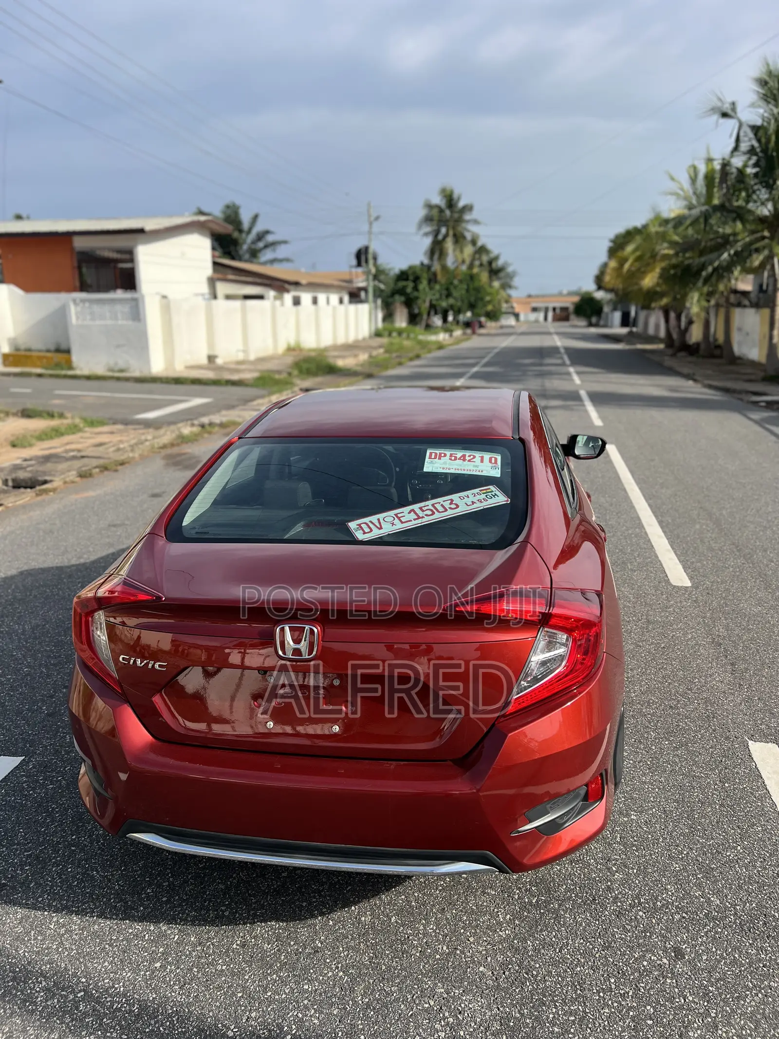 Honda Civic LX Sedan 2019 Red