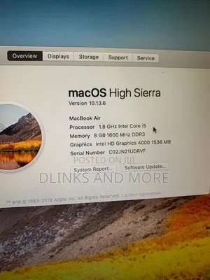 Laptop Apple MacBook Air 8GB Intel Core i5 SSD 512GB