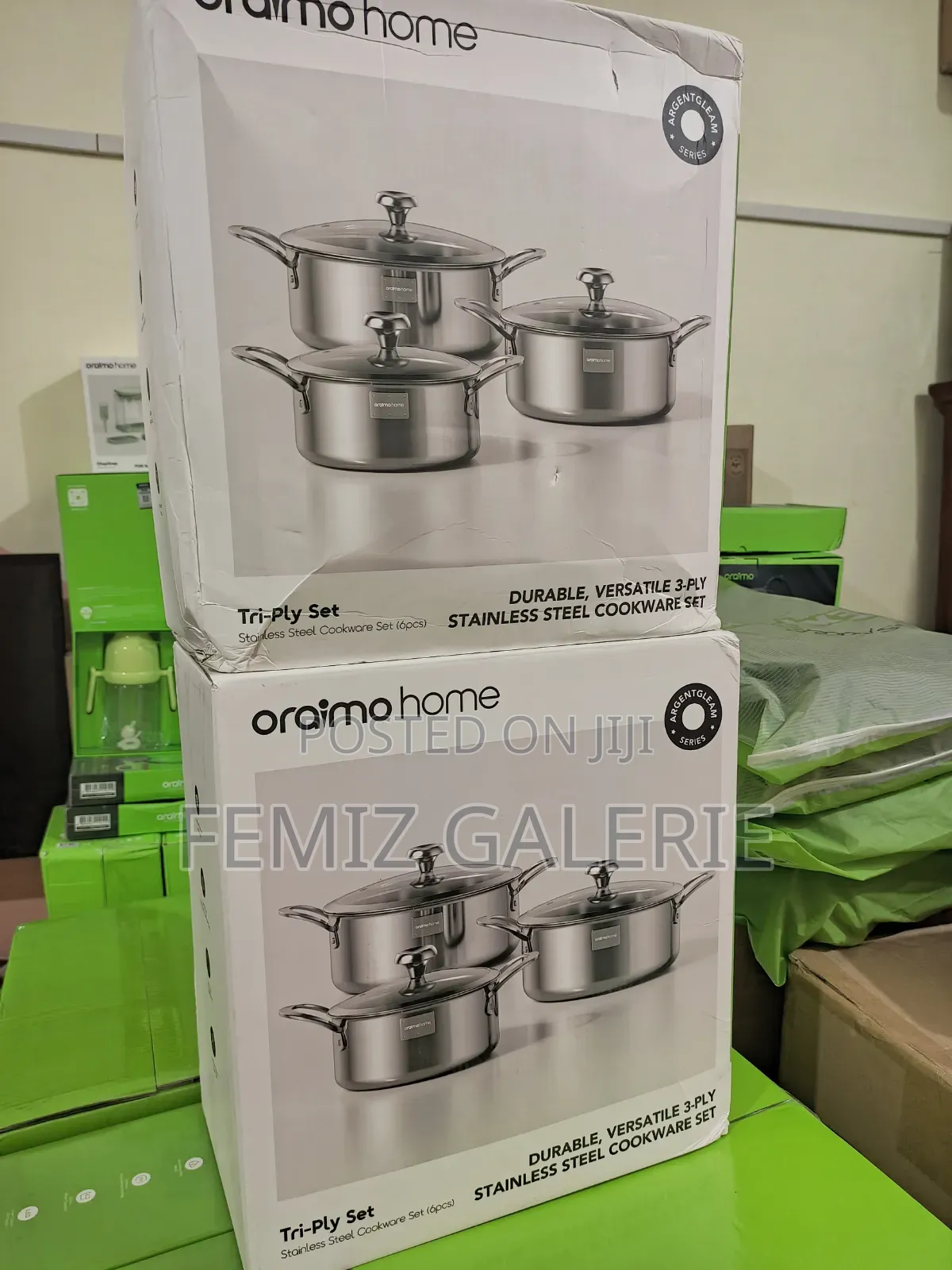 Oraimo Tri-Ply Set Durable Versatile Stainless Steel Cookware Set-6pcs