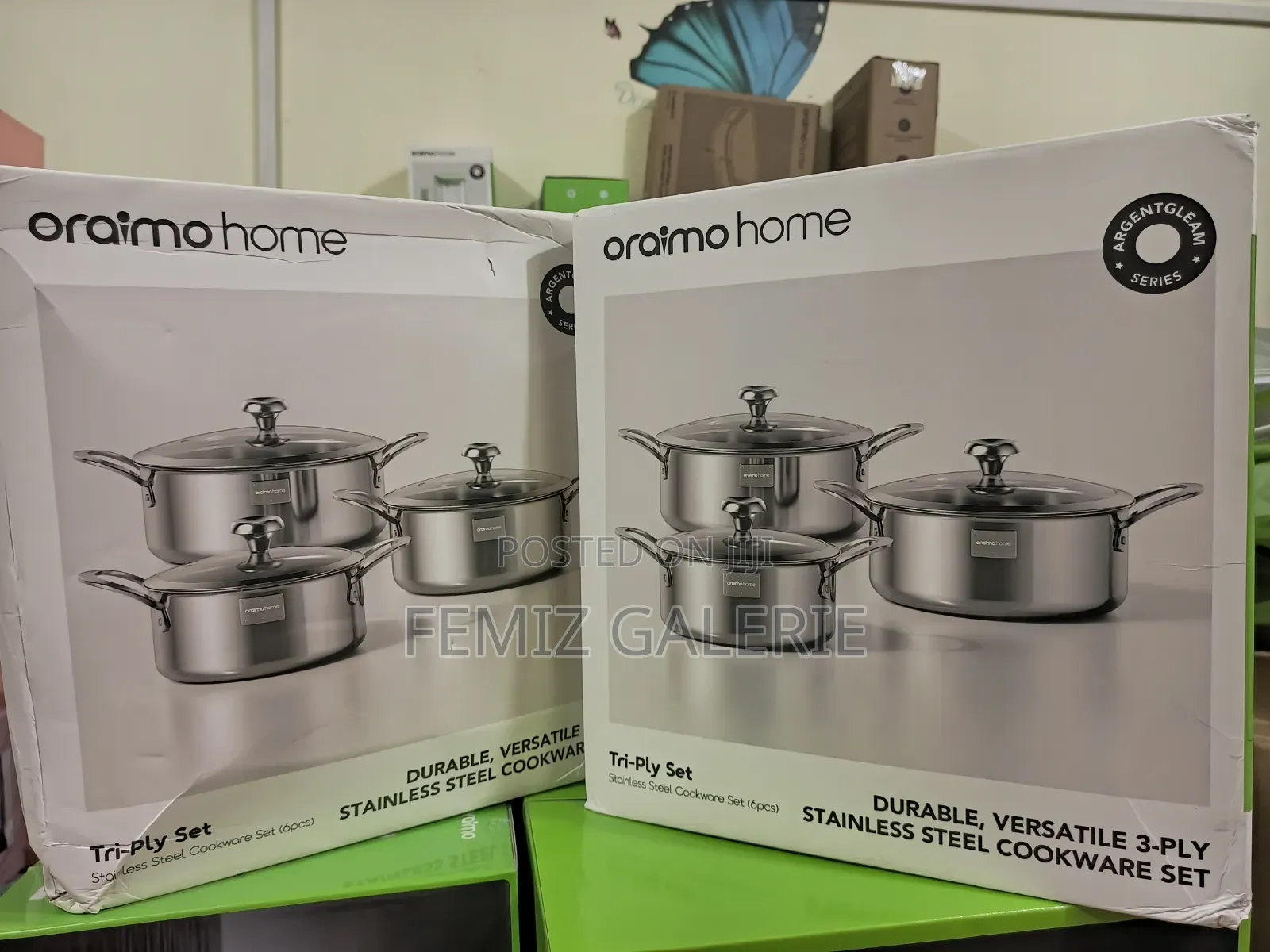 Oraimo Tri-Ply Set Durable Versatile Stainless Steel Cookware Set-6pcs