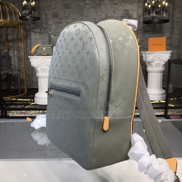 louis vuitton backpack pm m43882 in monogram titanium Made from monogram eclipse canvas LV Backpack Monogram Titanium PM