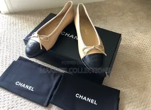 Chanel Classic Ballerina Flats Shoe. Size 37 - 42 (Comes With a Box)