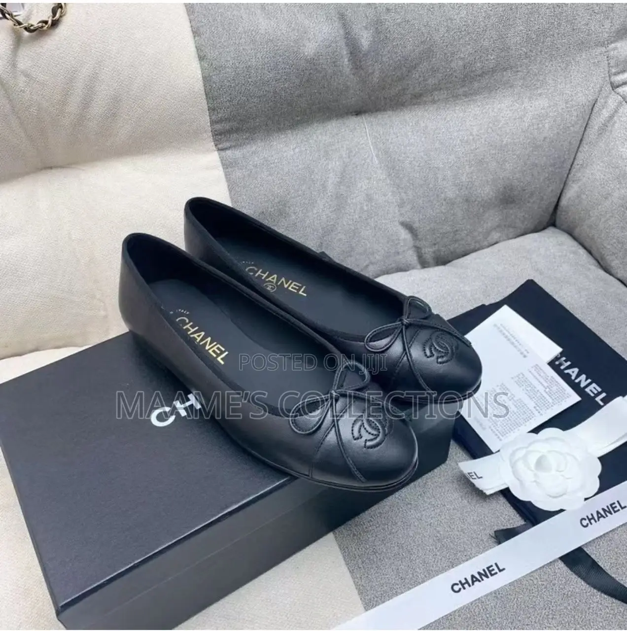Chanel Classic Ballerina Flats Shoe. Size 37 - 42 (Comes With a Box)