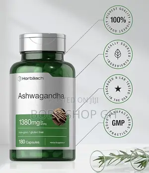 Horbäach Ashwagandha Supplement | Max Strength | 120 Capsules
