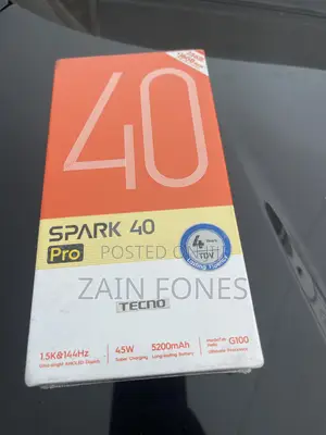 New Tecno Spark 40 Pro 256 GB Black