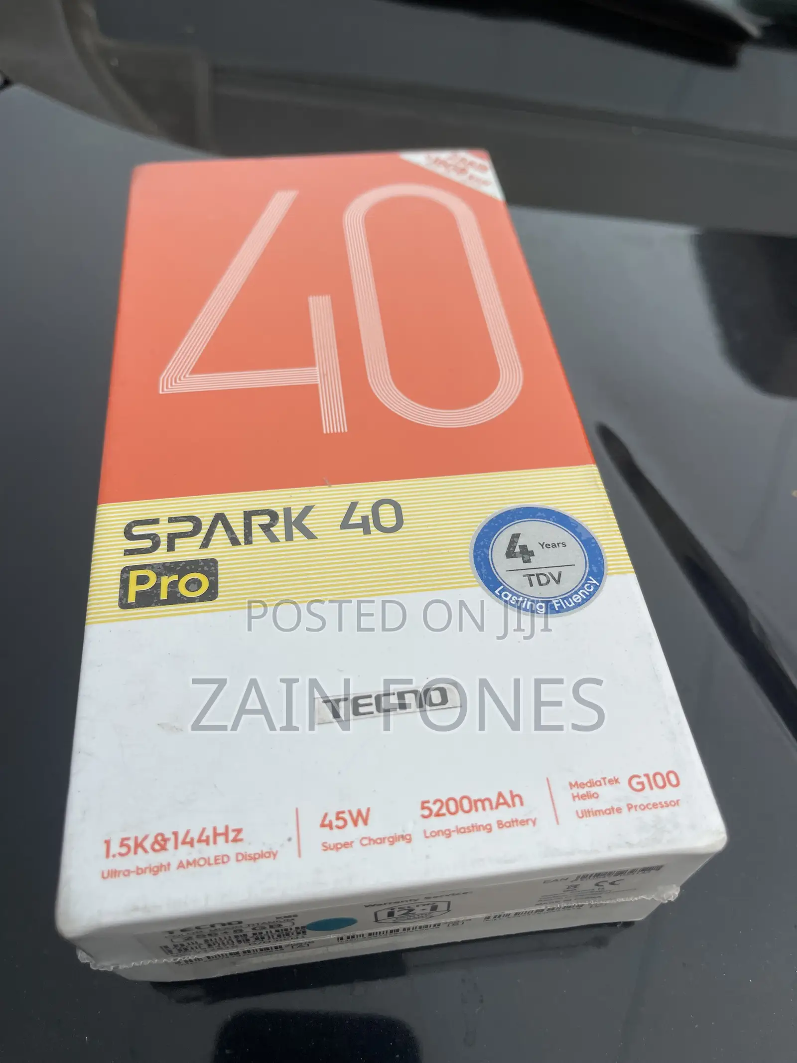New Tecno Spark 40 Pro 256 GB Black