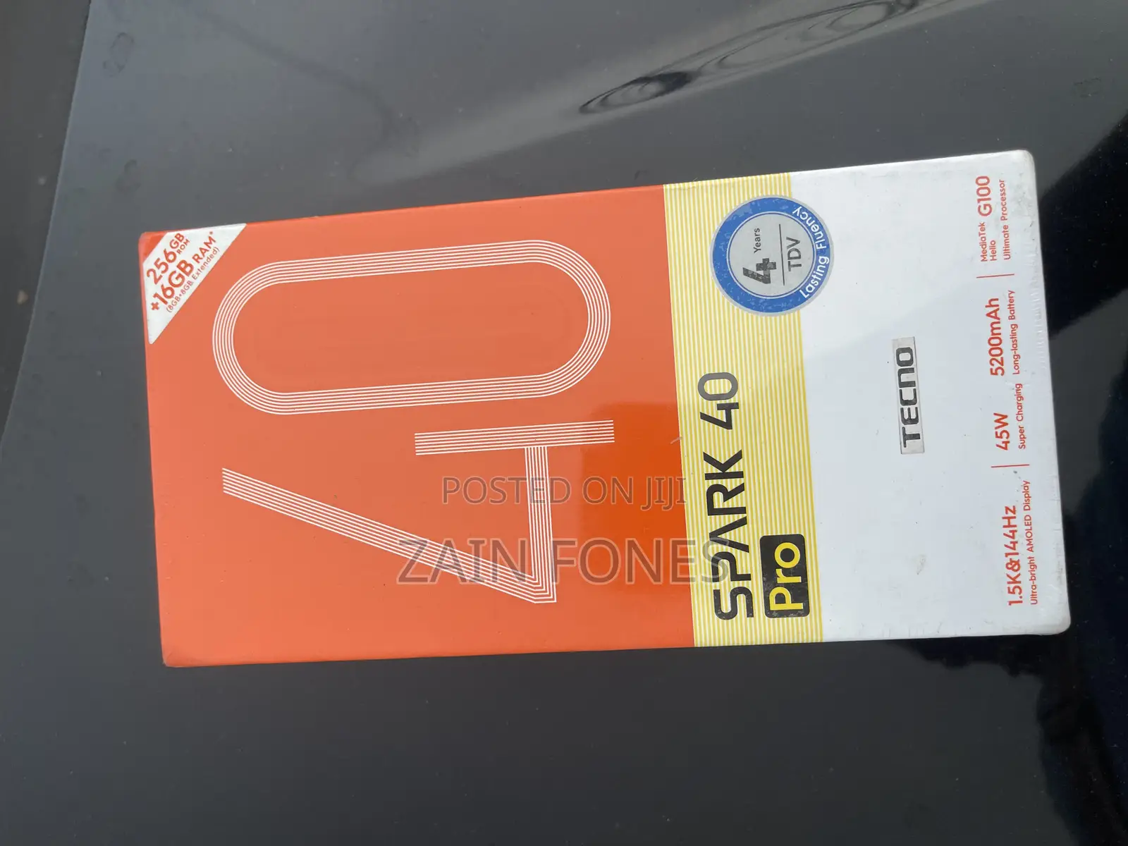 New Tecno Spark 40 Pro 256 GB Black
