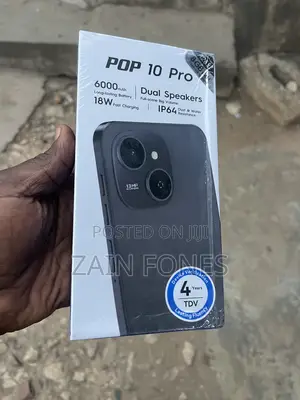 New Tecno Pop 10 Pro 128 GB Black