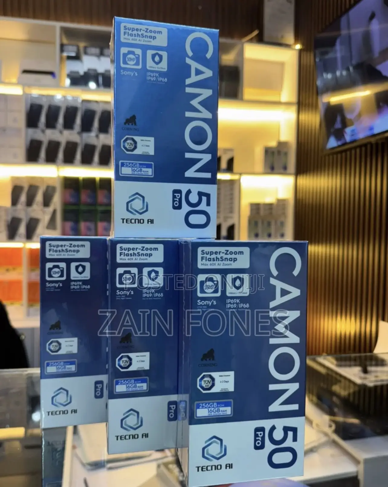 New Tecno Camon 50 Pro 256 GB Black
