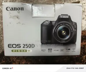 Canon Eos 250d (99% New) With 18-55mm and New 50mm F/1.4 Lens for Sale