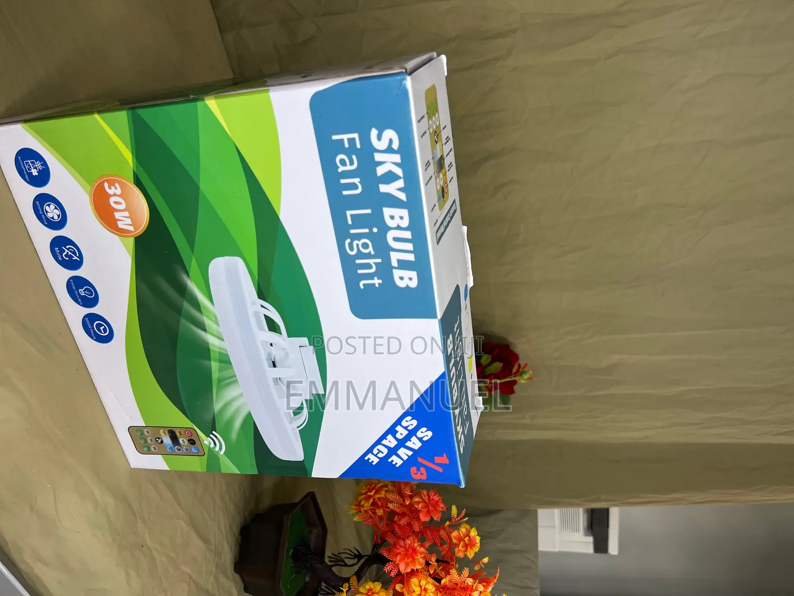 Modern Ceiling Fans With Remote Controls 2 in 1 Design’Tt071311