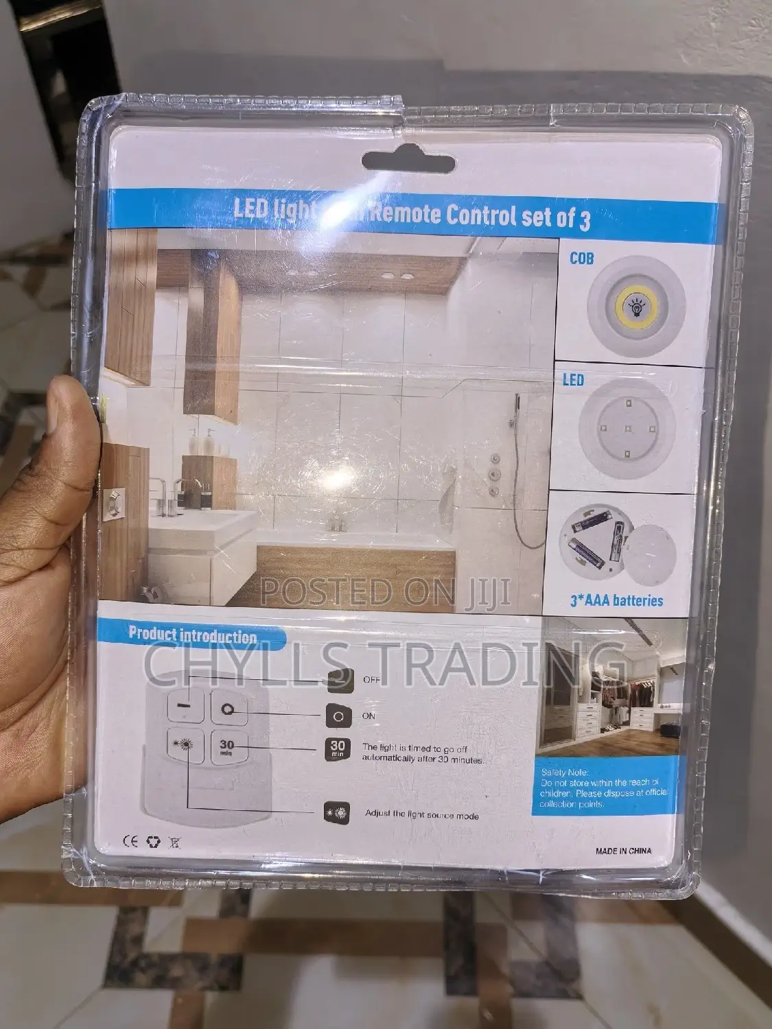 Led Light With Remote Control - 3set
