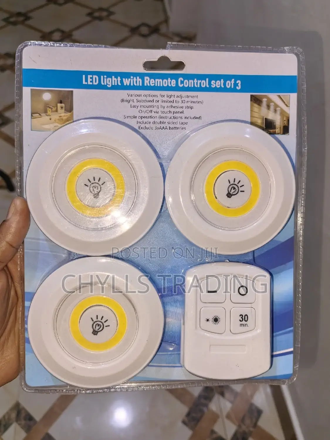Led Light With Remote Control - 3set