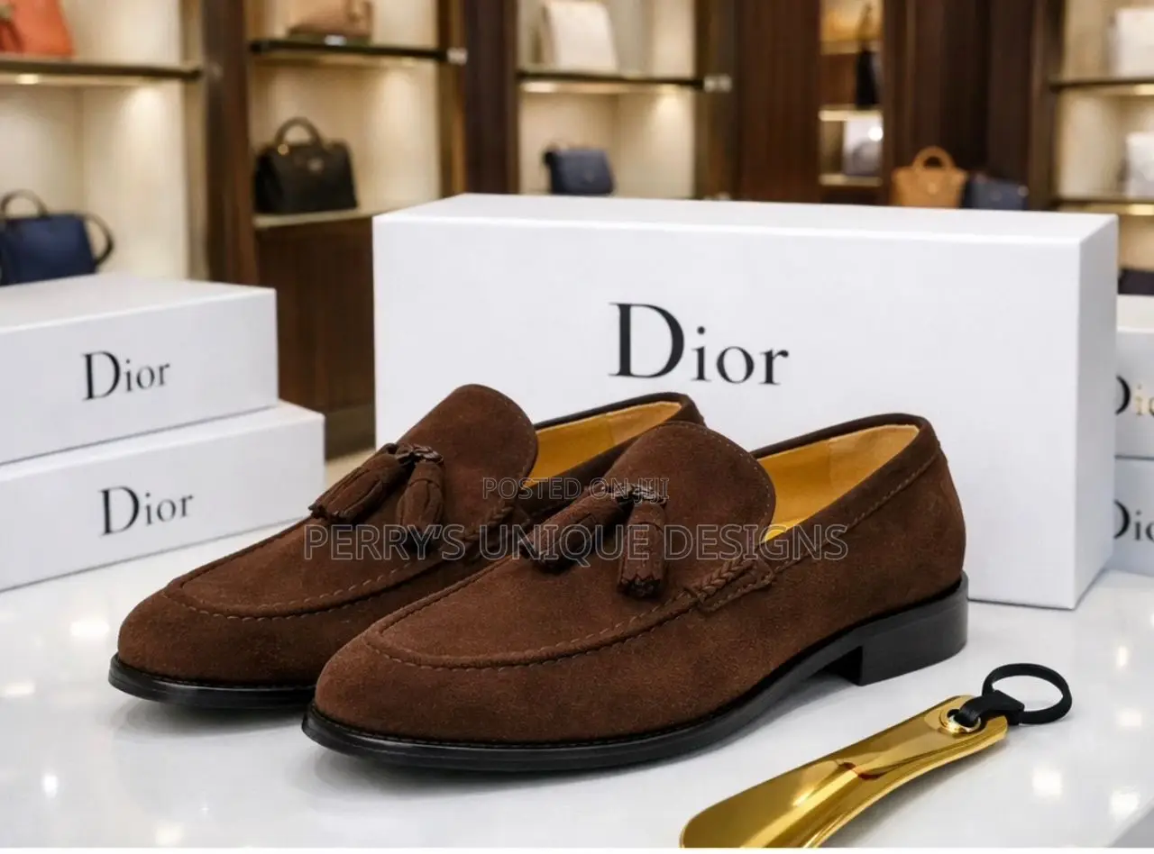 Executive Brown Suede Tassel Loafers