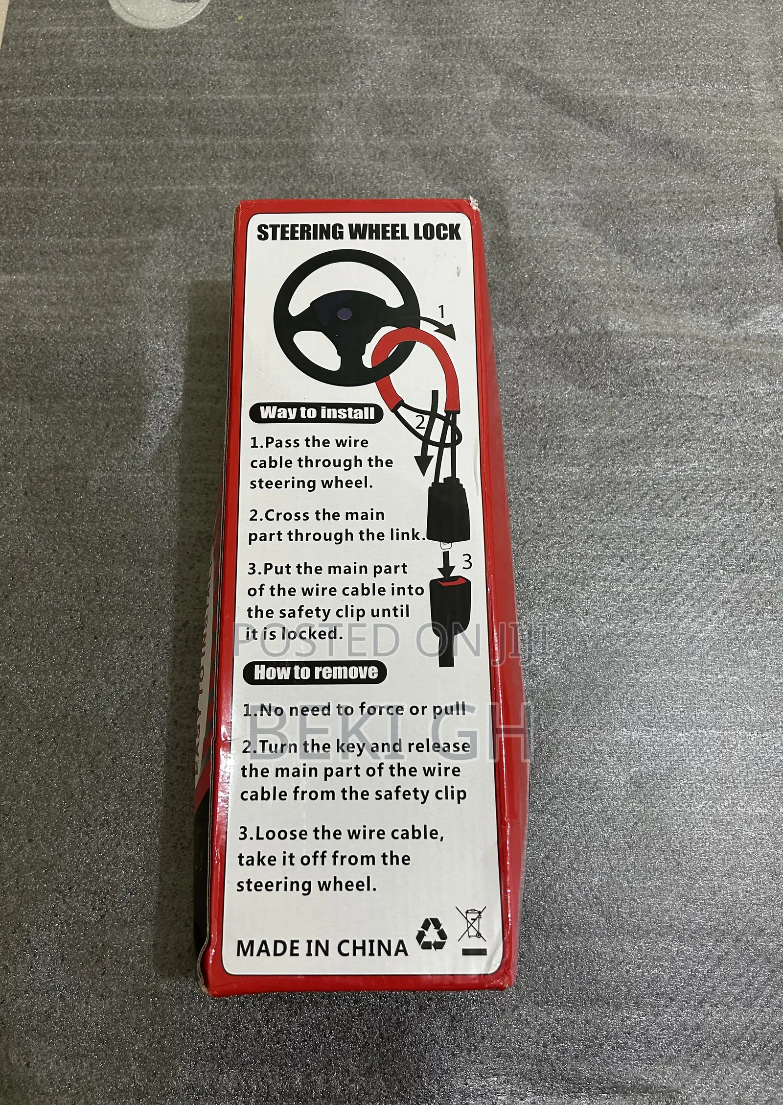 Universal Steering Wheel Lock – Instant Anti-Theft Protection