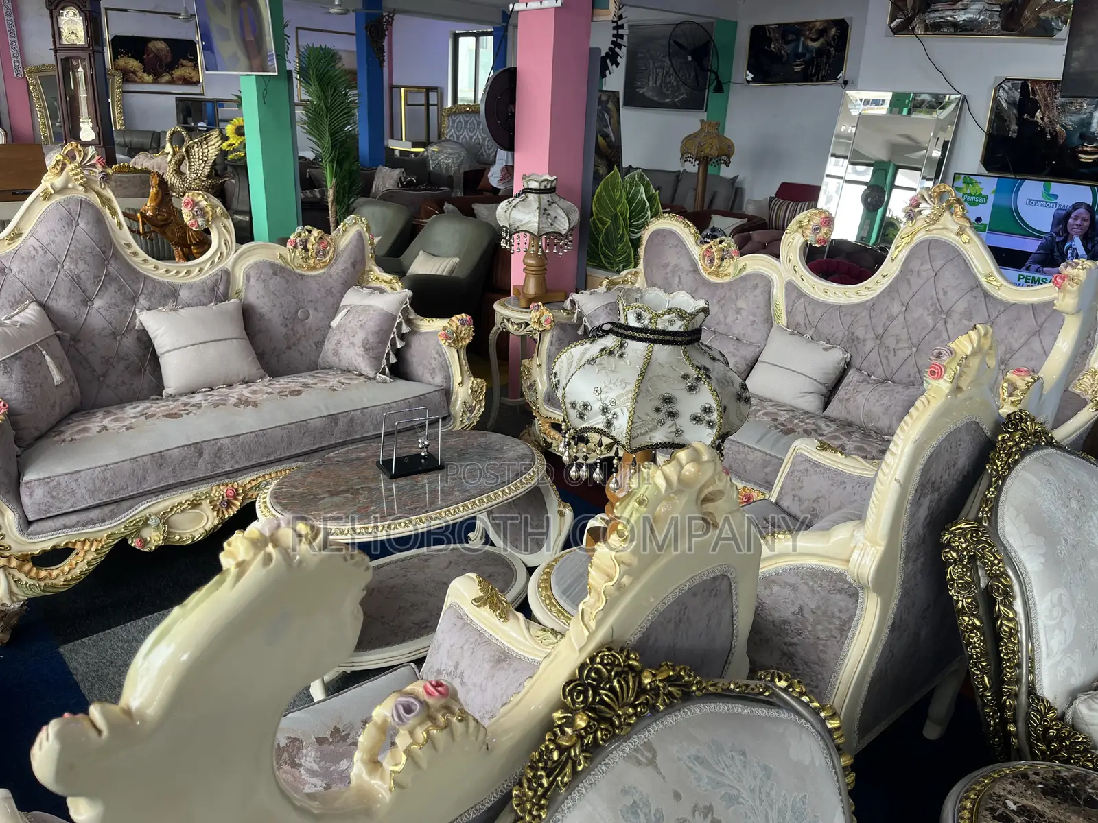 Royal Executive Antique Furniture With Table Set