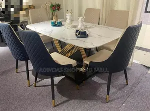 6 Seater Executive Mable Dining Set