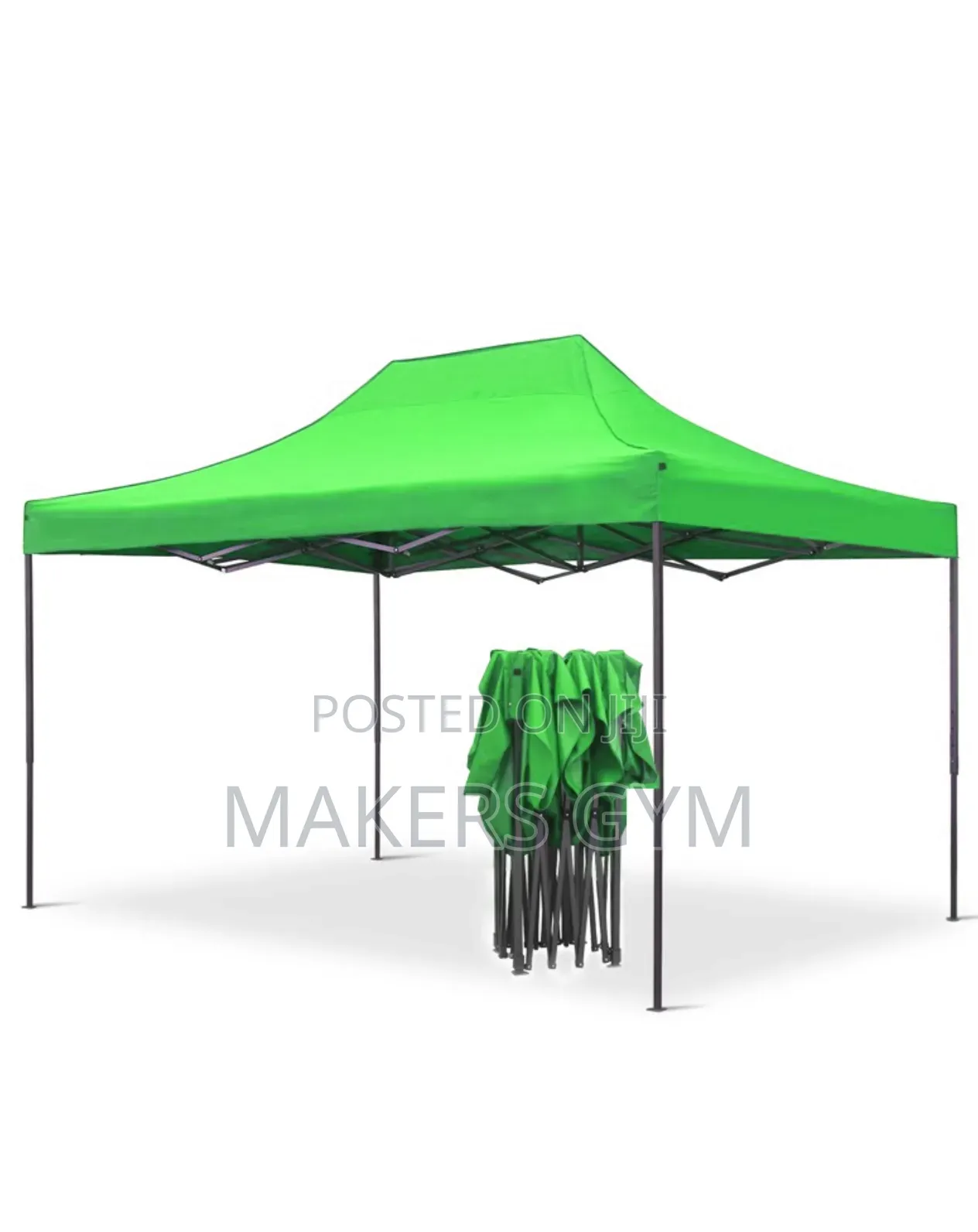 Portable Folding Iron Canopy Tent Easy To Setup (Green)