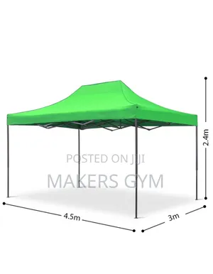 Portable Folding Iron Canopy Tent Easy To Setup (Green)