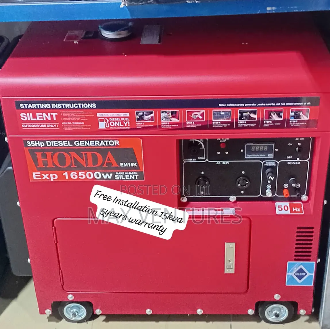 Original Honda 15kva Diesel Generator – Reliable Fuel Efficient15kva