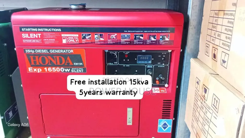 Honda Heavy-Duty 15kva Diesel Generator – Commercial 16500watts