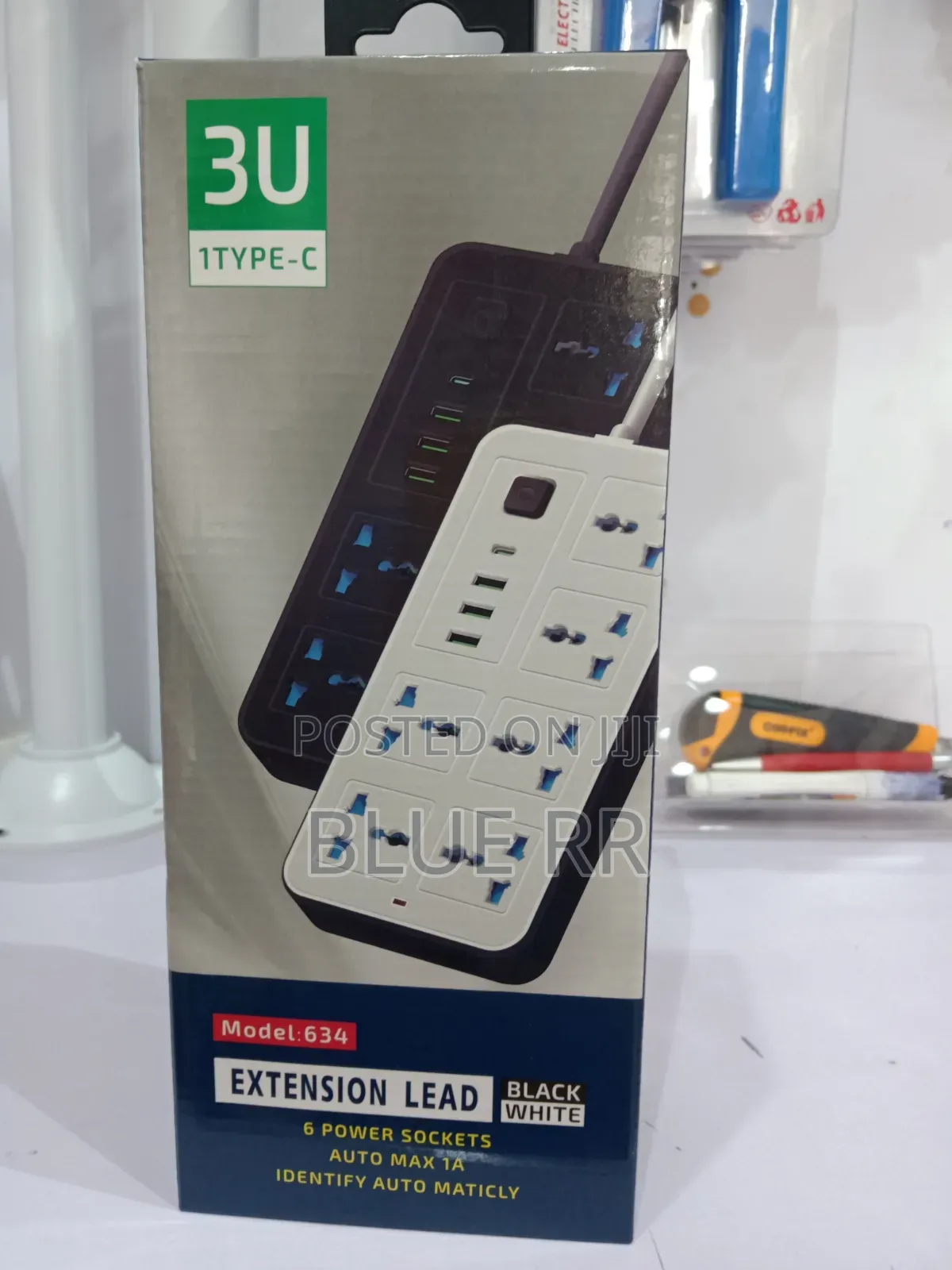 6 Power Socket +3 Usb +1 Type C Port