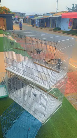 2 in 1 Quality White Birdcage