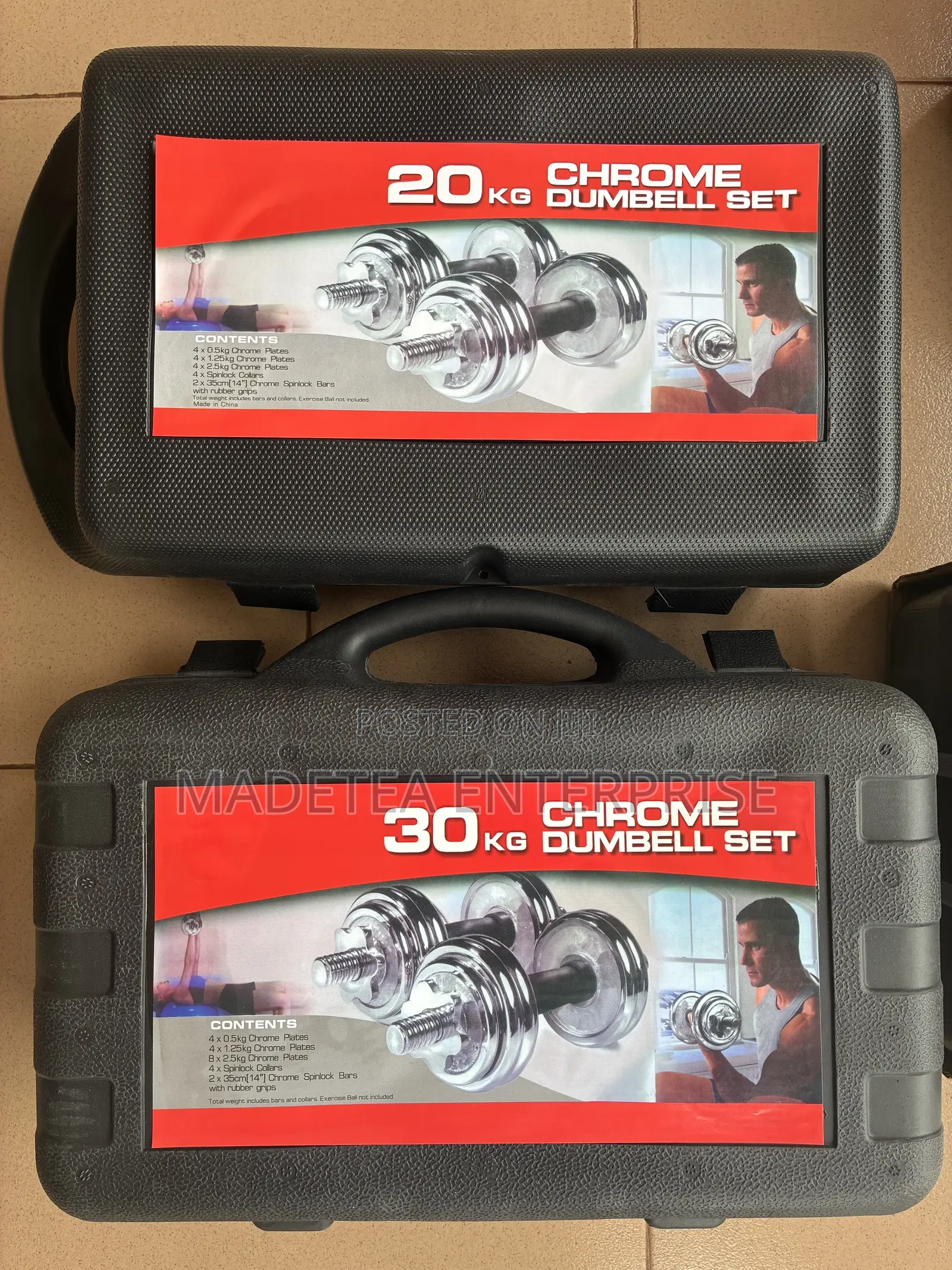 Chrome Adjustable Dumbbells 30kg
