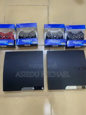 Ps3 Slim 10 Games Installed With 2 Controllers