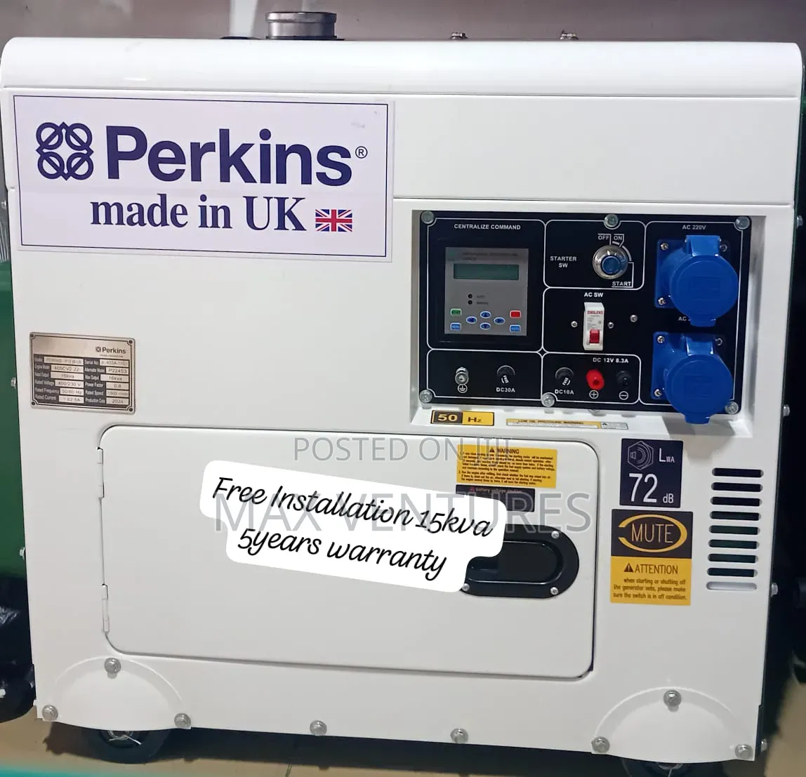 Perkins 15kva Diesel Generator – Heavy Duty Power Solution15kva